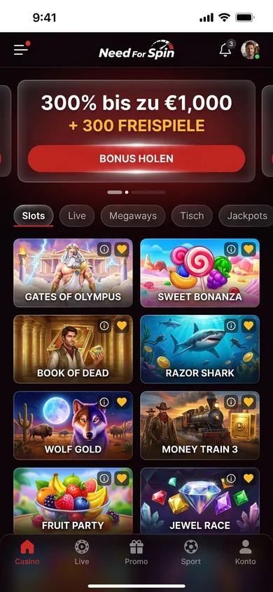 Mobile Erfahrung im Browser – Need For Spin